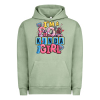 Pigment Oil Green i'm a 80's kinda girl Urban Hoodie - MaliasSmallBusiness