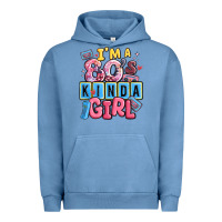 Pigment Pebble Blue i'm a 80's kinda girl Urban Hoodie - MaliasSmallBusiness