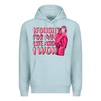 Blue Mist i fought for my life and i won Premium Hoodie - NancyCooperArtShop