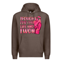 Coffee i fought for my life and i won Premium Hoodie - NancyCooperArtShop