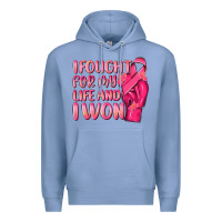 Colony Blue i fought for my life and i won Premium Hoodie - NancyCooperArtShop