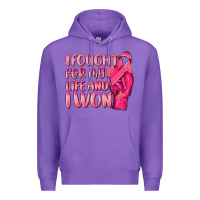 Purple i fought for my life and i won Premium Hoodie - NancyCooperArtShop