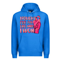 True Royal i fought for my life and i won Premium Hoodie - NancyCooperArtShop