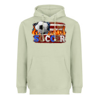 Matcha western american flag soccer Heavyweight Hoodie - HRA Design Shop