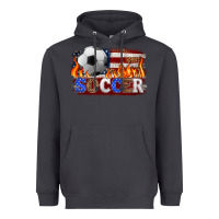 Smoke western american flag soccer Heavyweight Hoodie - HRA Design Shop