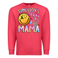 Cardinal somebody's feral mama Premium Sweatshirt - JahusDesignShop