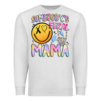 Oatmeal Heather somebody's feral mama Premium Sweatshirt - JahusDesignShop