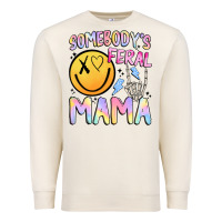 Sandshell somebody's feral mama Premium Sweatshirt - JahusDesignShop