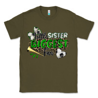 Army Green little sister biggest fan soccer Classic Tee - Zillion Design Studio