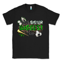 Black little sister biggest fan soccer Classic Tee - Zillion Design Studio