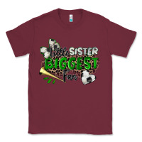 Burgundy little sister biggest fan soccer Classic Tee - Zillion Design Studio