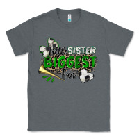 Charcoal Heather little sister biggest fan soccer Classic Tee - Zillion Design Studio
