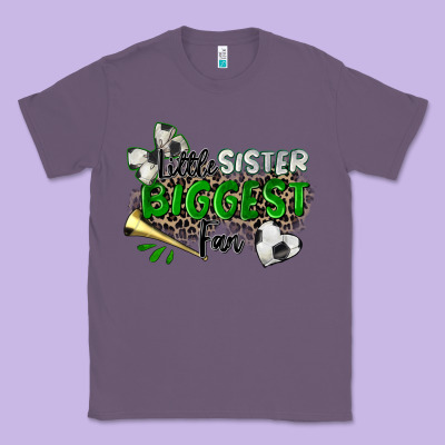 Classic Tee little sister biggest fan soccer