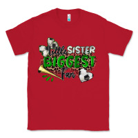 Red little sister biggest fan soccer Classic Tee - Zillion Design Studio