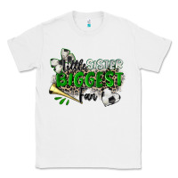 White little sister biggest fan soccer Classic Tee - Zillion Design Studio