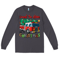 Smoke sound the alarm its christmas fire truck Long Sleeve Tee - MaliasSmallBusiness