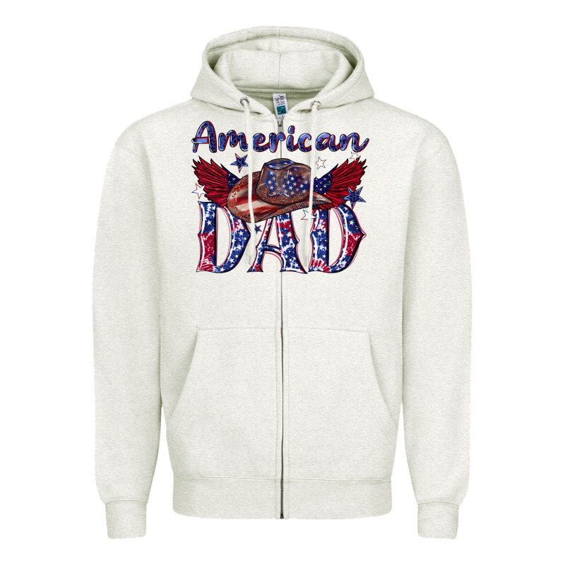American Dad With Cowboy Zipper Hoodie by texasbilliewilder | Teevron