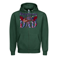 Sports Green American dad with cowboy Zipper Hoodie - texasbilliewilder
