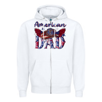 White American dad with cowboy Zipper Hoodie - texasbilliewilder