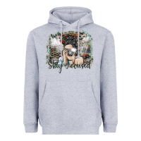 Heather Grey stay focused Heavyweight Hoodie - SublimationCraftShop