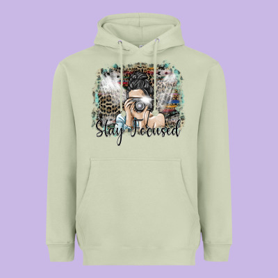 Stay Focused Heavyweight Hoodie Designed By Sublimationcraftshop