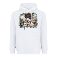 White stay focused Heavyweight Hoodie - SublimationCraftShop