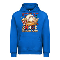 Cobalt i'm just here for the snack baseball sister Urban Hoodie - MaliasSmallBusiness