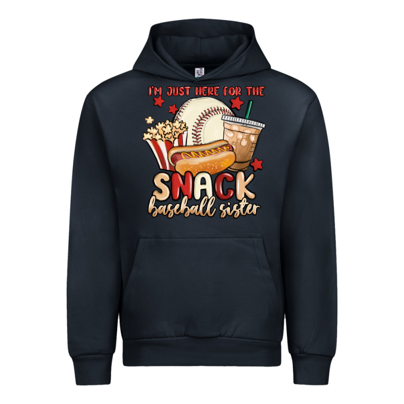 I'm Just Here For The Snack Baseball Sister Urban Hoodie by MaliasSmallBusiness | Teevron