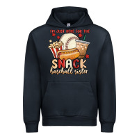 Navy i'm just here for the snack baseball sister Urban Hoodie - MaliasSmallBusiness