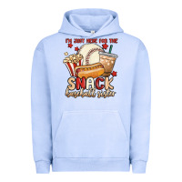 Pigment Grape Ice i'm just here for the snack baseball sister Urban Hoodie - MaliasSmallBusiness