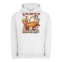 Pigment Lunar Rock i'm just here for the snack baseball sister Urban Hoodie - MaliasSmallBusiness