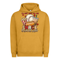 Pigment Peanut Butter i'm just here for the snack baseball sister Urban Hoodie - MaliasSmallBusiness