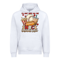 White i'm just here for the snack baseball sister Urban Hoodie - MaliasSmallBusiness