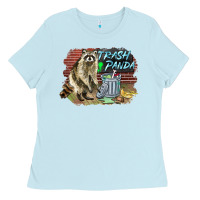 Baby Blue raccoon trash panda Ladies Tee - BarkalooDesign