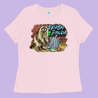 Raccoon Trash Panda Ladies Tee Designed By Barkaloodesign