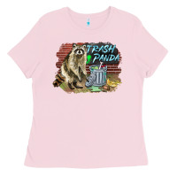 Bubblegum Pink raccoon trash panda Ladies Tee - BarkalooDesign