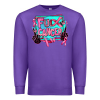 Purple fuck cancer Premium Sweatshirt - AdoDesignShop