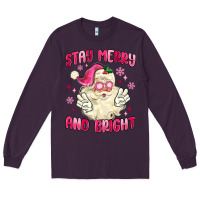 Plum stay merry and bright Long Sleeve Tee - MaliasSmallBusiness