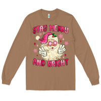 Toasted Coconut stay merry and bright Long Sleeve Tee - MaliasSmallBusiness