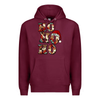 Burgundy ho ho ho western christmas Premium Hoodie - Jasminsmagicworld