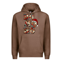 Chestnut ho ho ho western christmas Premium Hoodie - Jasminsmagicworld
