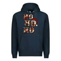 Navy ho ho ho western christmas Premium Hoodie - Jasminsmagicworld