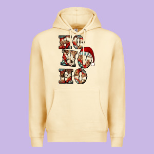 Ho Ho Ho Western Christmas Premium Hoodie Designed By Jasminsmagicworld