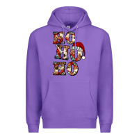 Purple ho ho ho western christmas Premium Hoodie - Jasminsmagicworld