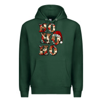 Sports Green ho ho ho western christmas Premium Hoodie - Jasminsmagicworld