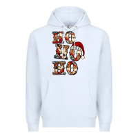 White ho ho ho western christmas Premium Hoodie - Jasminsmagicworld