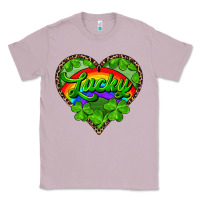 Lilac lucky heart with leopard Classic Tee - RanaPortraitStore
