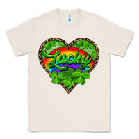 Natural lucky heart with leopard Classic Tee - RanaPortraitStore