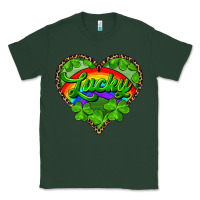 Sports Green lucky heart with leopard Classic Tee - RanaPortraitStore