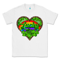 White lucky heart with leopard Classic Tee - RanaPortraitStore